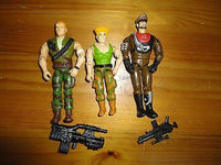 GI Joe Street Fighter Action Figures Mixed Lot 3 Men Assorted Characters Guile Z