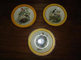 Vintage SMF Schramberg Germany Decorative Plates Birds w Nest Trees Set of 3