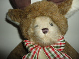 RARE Christmas Bearly A. Reindeer Bearington Bear Dressed As Deer Retired 14in.