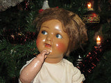 Antique Original German Kestner Doll Flirt Eyes Two Teeth 38cm - 15 inch Marked