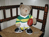 Harrods Knightsbridge UK Rugby Player Teddy Bear RARE