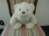 Classic Gund Platinum Edition 1980 Large SNUFFLES White Chubby Bear 13 inches