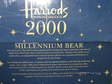 Harrods UK Millennium Teddy Bear Plush 13 inch Brand NEW in Box 2000