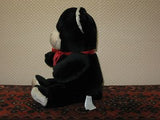 Woodland Bear Co UK 10 Inch Black Teddy Bear Bow & Tag