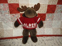 Arctic Circle Moose Brown Stuffed Plush Animal 9 Inch Anchorage Alaska