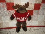 Arctic Circle Moose Brown Stuffed Plush Animal 9 Inch Anchorage Alaska