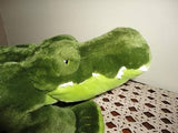 Alligator Crocodile Stuffed Animal Light Dark Green Plush Toy 16 Inch