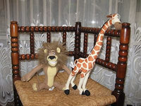 Set of 2 Madagascar Toys Melman & Alex Made in Belgium 2005