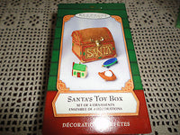 Hallmark Christmas Keepsake Ornament Santa's Toy Box 2001 New QXI5392