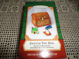 Hallmark Christmas Keepsake Ornament Santa's Toy Box 2001 New QXI5392