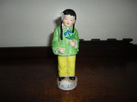 Antique Vintage Porcelain Occupied Japan Girl Statue Hand Painted 6 inch