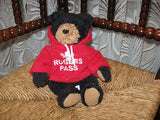 Stuffed Animal House Baxter Black Bear Rogers Pass BC Canada Souvenir