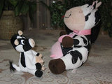 Lot of 2 Stuffed Cows UK & Nicky Toy Holland