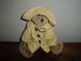 Boyds Bear Archive Series 1990-99 Handmade Retired Yellow Linen Coat and Hat