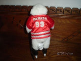 Polar Bear Canada Hockey Player Stuffed Plush