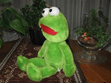 Dutch Large Green FROG Stuffed Animal Plush