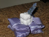 UK White Miniature Bear Lavender Scented Pillow