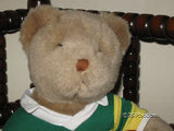 Harrods Knightsbridge UK Rugby Player Teddy Bear RARE