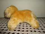 Cocker Spaniel Dog Stuffed Animal Gold Plush 12 Inch long Hard Plastic Nose