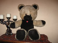 Vintage European Jumbo Bear Felt Tongue 31.5 Inch Tall