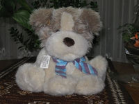 Dutch Sitting Plush Dog All Tags