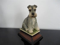 Vintage Japanese Schnauzer Porcelain Dog Figurine 6x5x3 Inch Marked