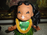 Vintage Hong Kong Hawaiian Hula Doll Moody Cuties Poseable 6 inch