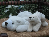 German Lot of 2 Soft Polar Bears