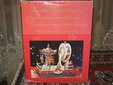 Christmas Carousel and Ferris Wheel Music Box Jingle Bells Windup Movement