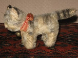 Steiff Antique Mohair TABBY Cat w Bell & Shield