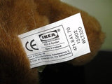 Ikea Sweden Laying Lounging Brown Bear Vintage Retired