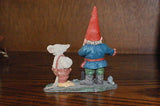 Rien Poortvliet Classic David the Gnome Statue Al with Mouse 2001 Retired Egbert