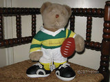 Harrods Knightsbridge UK Rugby Player Teddy Bear RARE