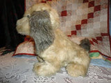 MIGHTY STAR Vintage TERRIER Dog 16 inch Stuffed Plush