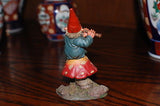 Rien Poortvliet Classic David the Gnome Kabouter Statue Mo on Mushroom 700112