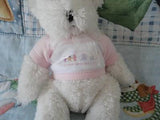 Creature Comforts Soft White Baby Bear I Was Born at Guelph General Hospital