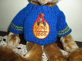 Gund Canada Celebrates 2000 Bear COSMO Handmade Gund Sweater