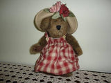 Boyds Aunt Phiddy Bearburn Teddy Bear Plush Brown Jointed LTD 10 Inch 2374/3600