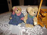 Boyds Bear Lot of 2 Boy And Girl Teddy Bear Retired