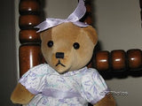 Velveteen Bear Co UK Girl Teddy Bear Unique & Rare