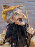 Halloween Witch Artist Designed Large 25 In Tall Handmade Europe 1980s