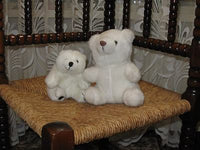 Set of 2 Polar Bear Plush Dutch & Ariel Belgium