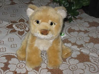 L Dake & Zn Holland Sitting Lion Cub Plush