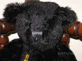 Dean's Rag Book UK Black Mohair Nightfall Teddy Bear 2000 Limited Edition