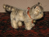 Steiff Antique Mohair TABBY Cat w Bell & Shield