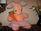 Old Vintage German Bunny Rabbit Plush 16 inch Carrot