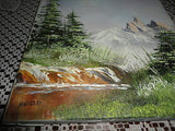 Original Oil Painting Landscape Signed MAILLET 87 Canadian Artist Canvas 10 x 8"