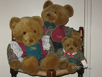 Merison Dutch 3 Vintage Teddy Bears Opa Oma & Baby