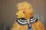 Antique Thuringia Germany Yellow Teddy Bear 1930s Silk Plush 18 inch 46 cm