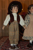 Vintage European Porcelain Doll Set Boy & Girl 40 CM